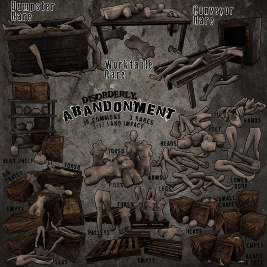 DISORDERLY. / Abandonment / Small Crate / Heads