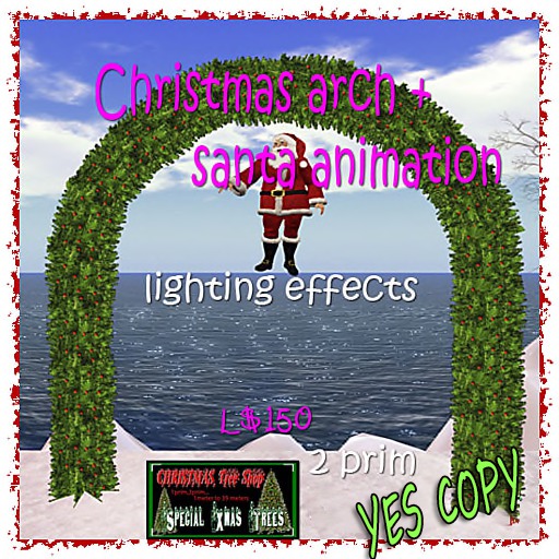 Christmas arch  + Santa animation
