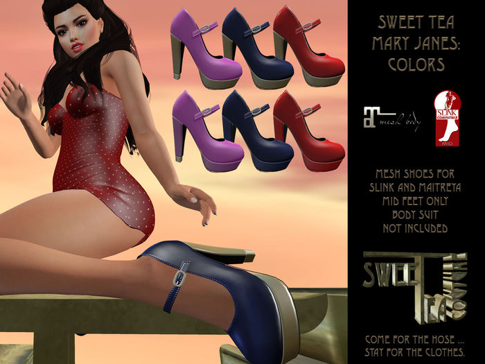 Sweet Tea Mid Mary Janes Colors (add me )