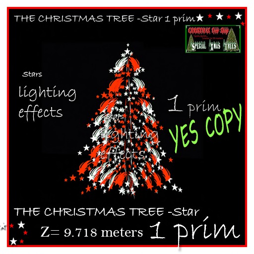 THE CHRISTMAS TREE -Star 1 prim