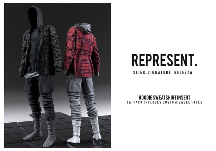 REPRESENT - Hooded Sweatshirt Inner "DEMO"