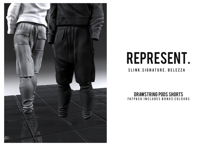 REPRESENT - Drawstring Pods Short "Fatpack"