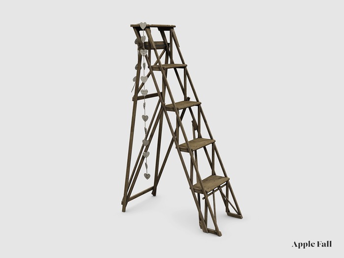 Apple Fall Antique Ladders w/ Heart String (Box)