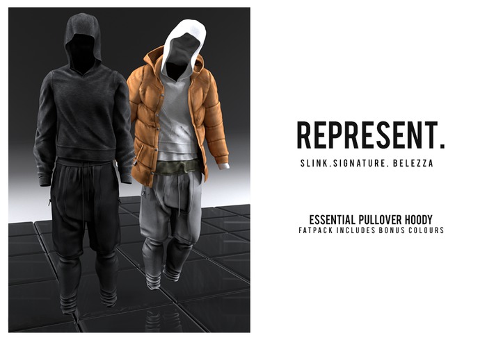 REPRESENT - Essential Pullover Hoody "Fatpack"