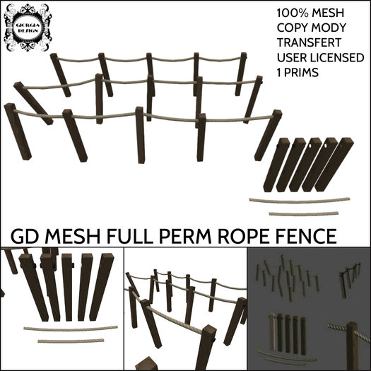 GD MESH FULL PERM ROPE FENCE