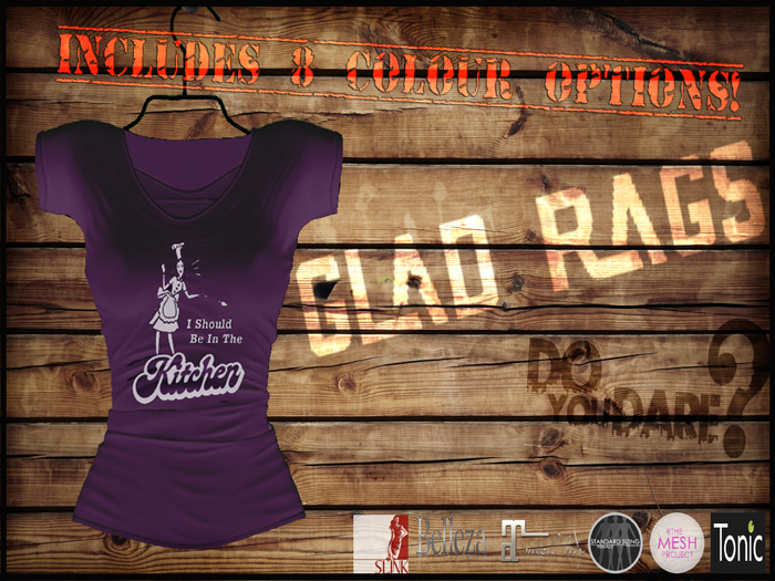 **Oo..Glad Rags..oO** Female Kitchen Tee (wear & click)