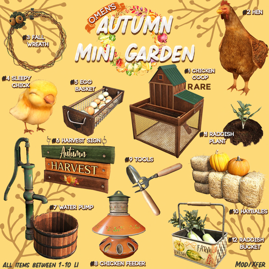 O.M.E.N - Autumn Mini Garden - Raddish Plant - BOX 2