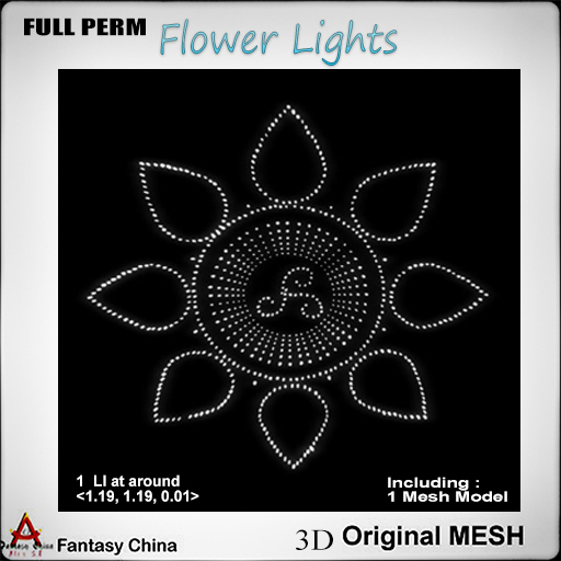 FC- Full Perm Mesh Flower Lights