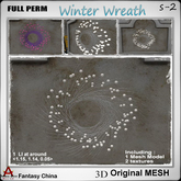 Full Perm Mesh Winter Wreath s-2