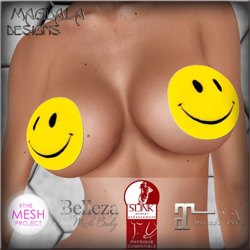 *MD* Smiley Rigged-Pasties