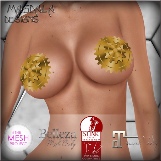 *MD* Golden Gear Rigged-Pasties