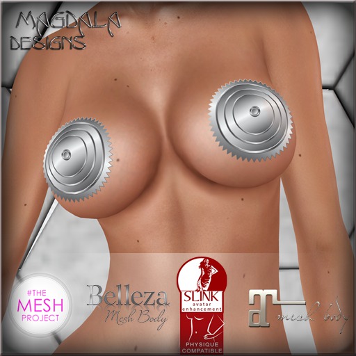 *MD* Silver Gear Rigged-Pasties