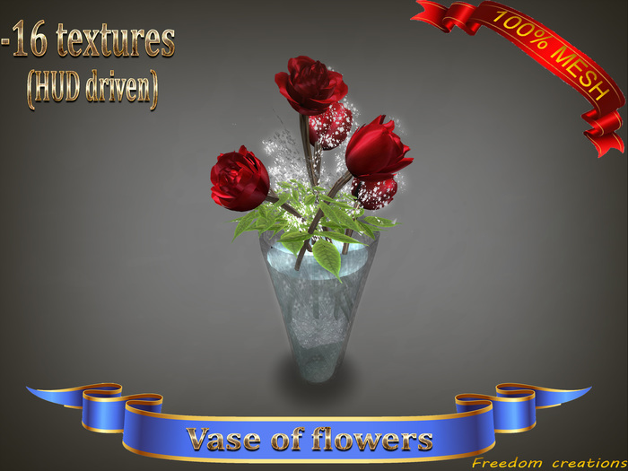 Vase of flowers-Freedom creations