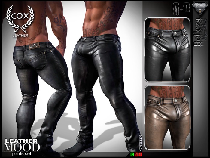 *COX* Leather MOOD Pants Set (BOXED)