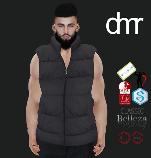 [DR] VEST MALE GREY 98 ::MESH::