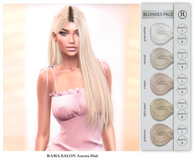 RAMA.SALON - Aurora Hair 'BLONDES PALE'