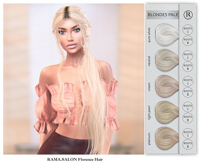 RAMA.SALON - Florence Hair 'BLONDES PALE'