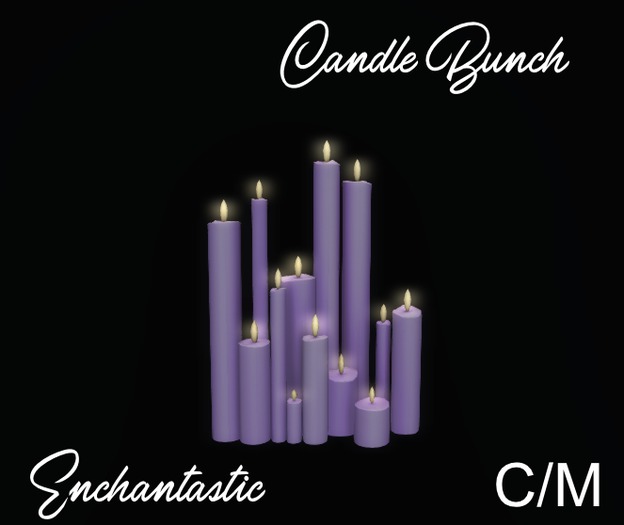 {ENT} Mesh Candle Group Lilac