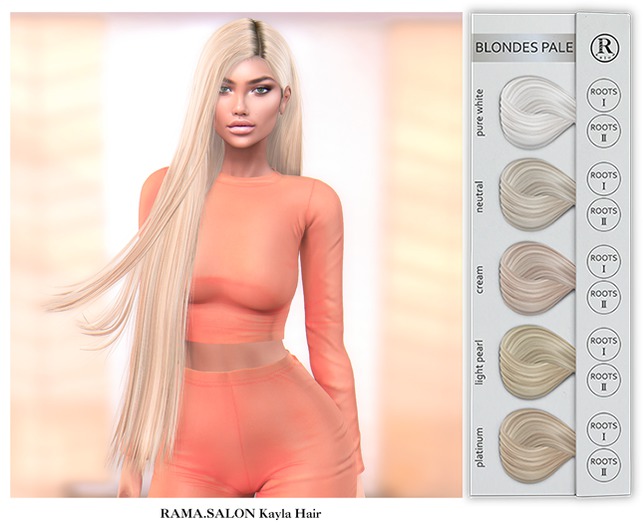 RAMA.SALON - Kayla Hair 'BLONDES PALE'