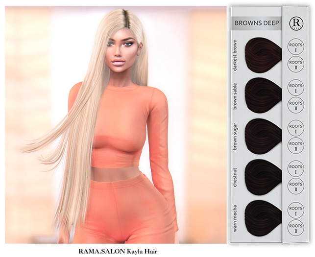 RAMA.SALON - Kayla Hair 'BROWNS DEEP'