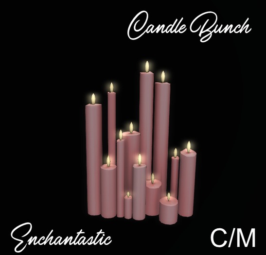 {ENT} Mesh Candle Group Rose