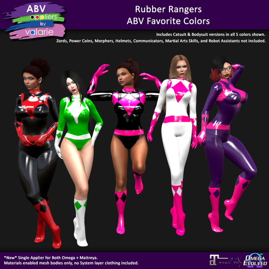 [ABV] Rubber Rangers - ABV Favorite Colors