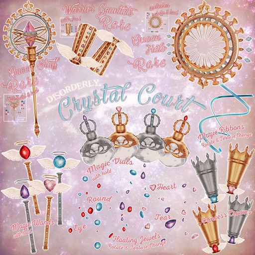 DISORDERLY. / Crystal Court / Princess Crown / Eye