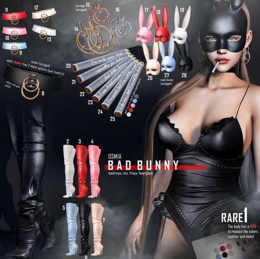 OSMIA - Bad Bunny - Choker - Pink