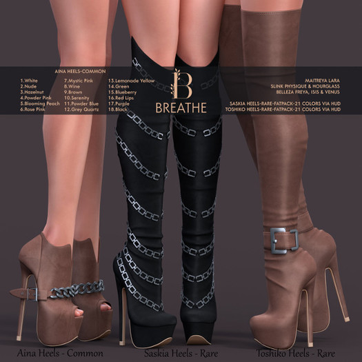 [BREATHE]-Saskia Heels-FATPACK-M.LARA - RARE