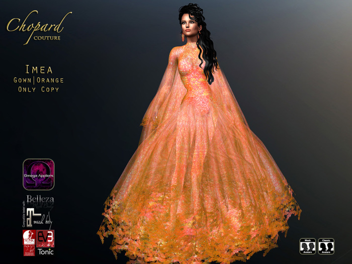 *Chopard Couture* Imea Gown - Orange (OMEGA)
