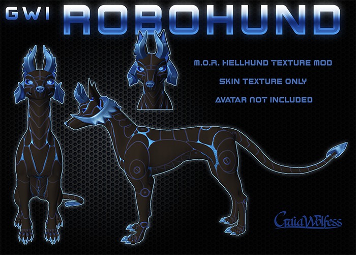 [GWI] RoboHund Texture Mod: Blue-Black