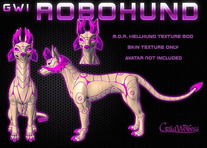 [GWI] RoboHund Texture Mod: Purple-White
