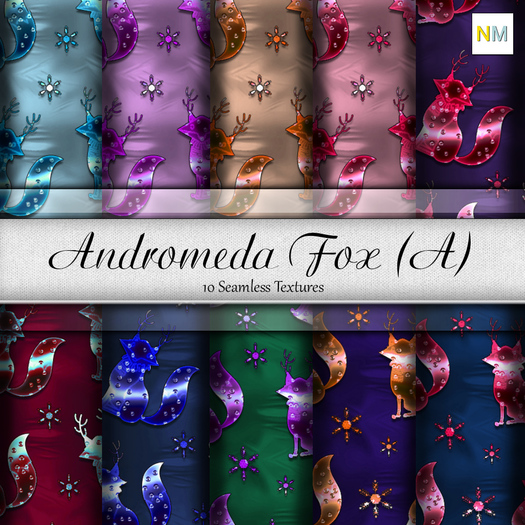 Andromeda Fox Second Life Marketplace - Andromeda Fox Set A 10 Seamless Textures NM