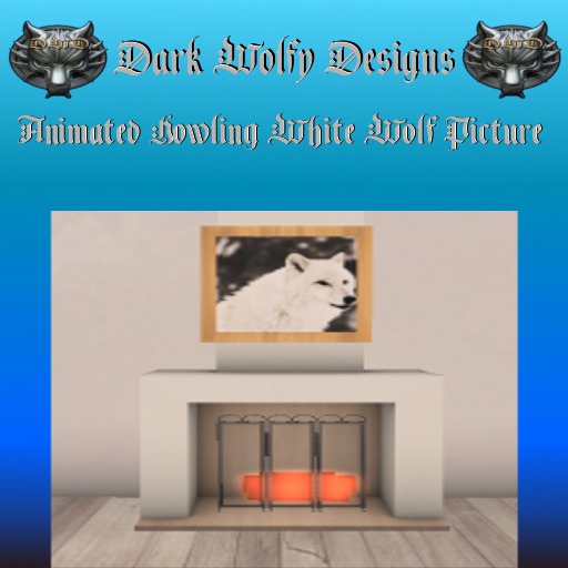 <DWD> Animated Howling White Wolf
