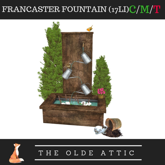 The Olde Attic - Francaster Fountain (Boxed HUD. Add)