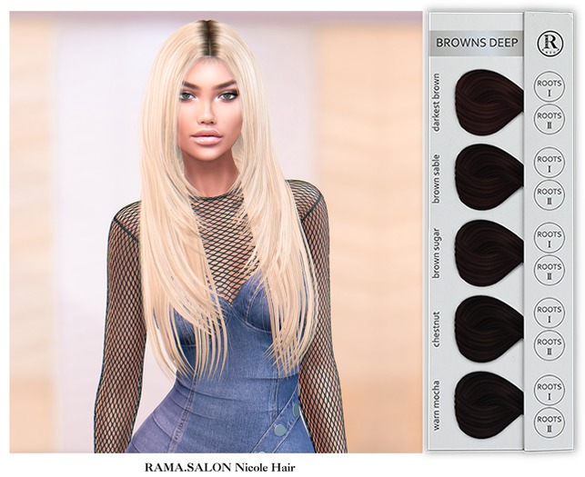 RAMA.SALON - Nicole Hair 'BROWNS DEEP'