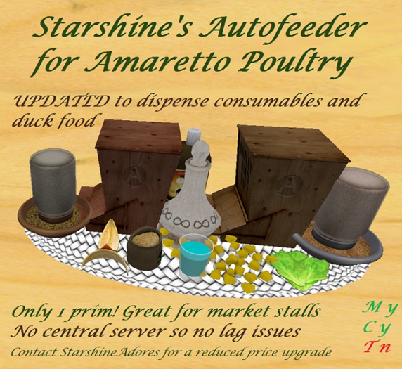 Starshine's Autofeeder for Amaretto Poultry v4.0 (Feeds chickens and ducks!)