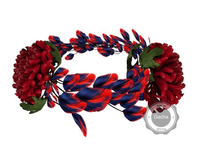 *LODE* Head Accessory - Kiku Wreath [red touch]