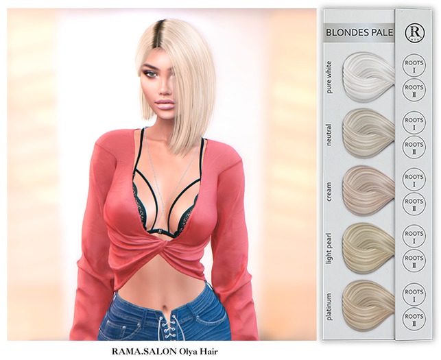 RAMA.SALON - Olya Hair 'BLONDES PALE'