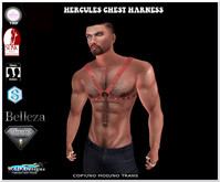 HERCULES CHEST HARNESS RED