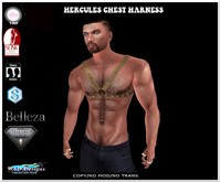 HERCULES CHEST HARNESS GOLD BROWN