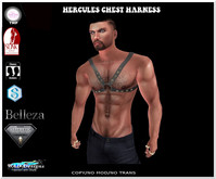 HERCULES CHEST HARNESS BLACK