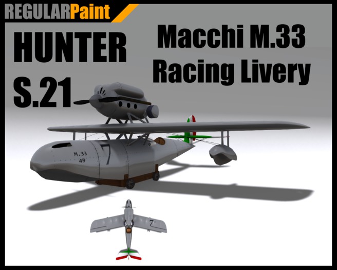 Second Life Marketplace - Hunter S.21 - Macchi M33 Racing Livery