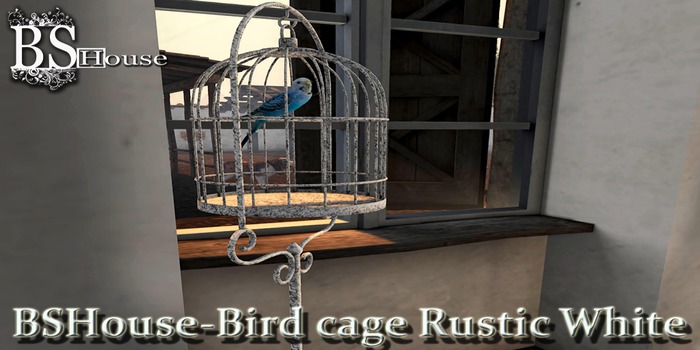 BSHouse-Bird cage Rustic White