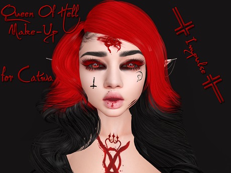 Second Life Marketplace - .:Bad Rabbit:. Queen Of Hell Make-up