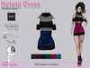 Neteta dress with hud spiderwebs