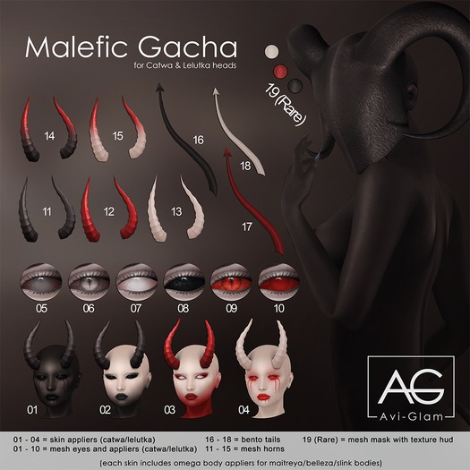 AG. Malefic Gacha - Mask - 19 RARE