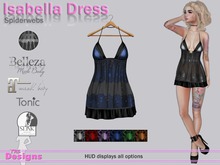 Isabella Dress With Hud Spiderweb