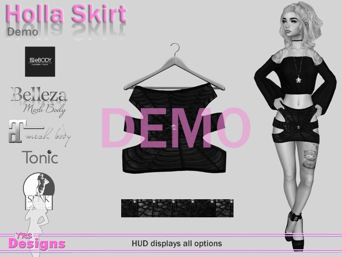 Holla Skirt Demo Hud