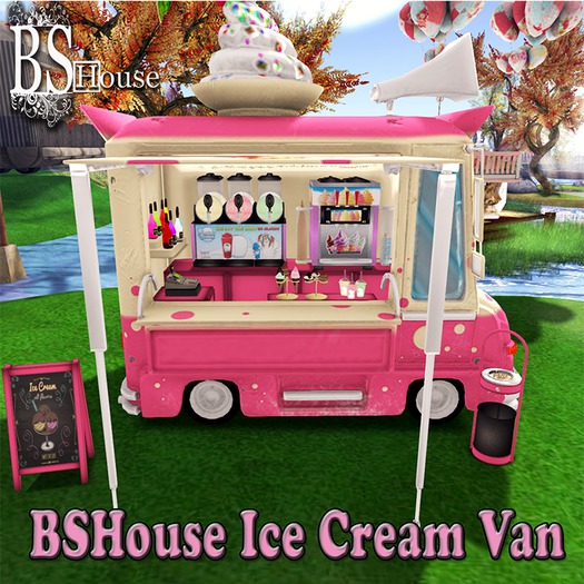 Second Life Marketplace BSHouse Ice Cream Van